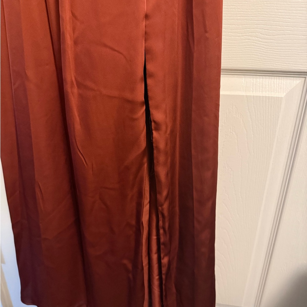 David’s Bridal Bridesmaid “Cinnamon” Dress NWT - Picture 5 of 9